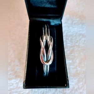 Stainless Steel Love Knot Cuff Bracelet